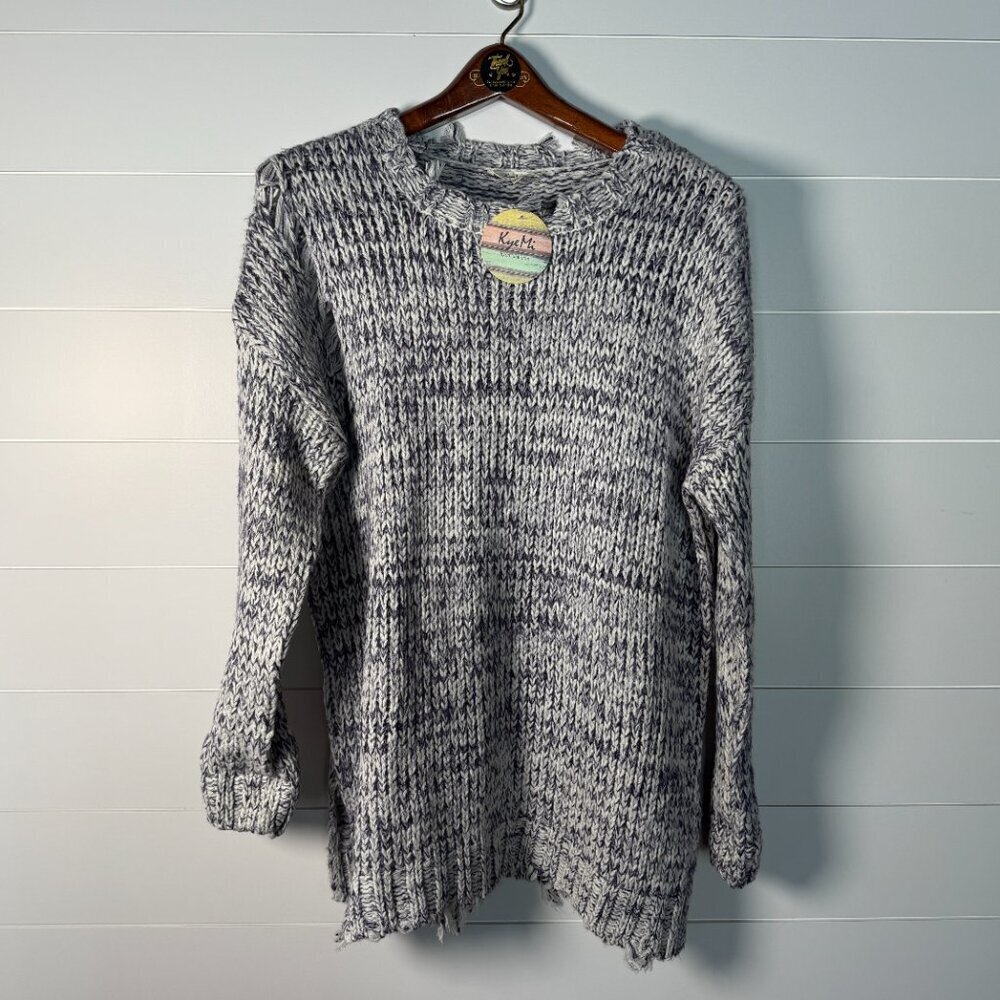 NWT: Oversized Destroyed Cable Knit Sweater by Kye Mi Size Small